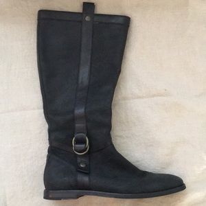 Cole Haan Nike Air Black Leather Boots